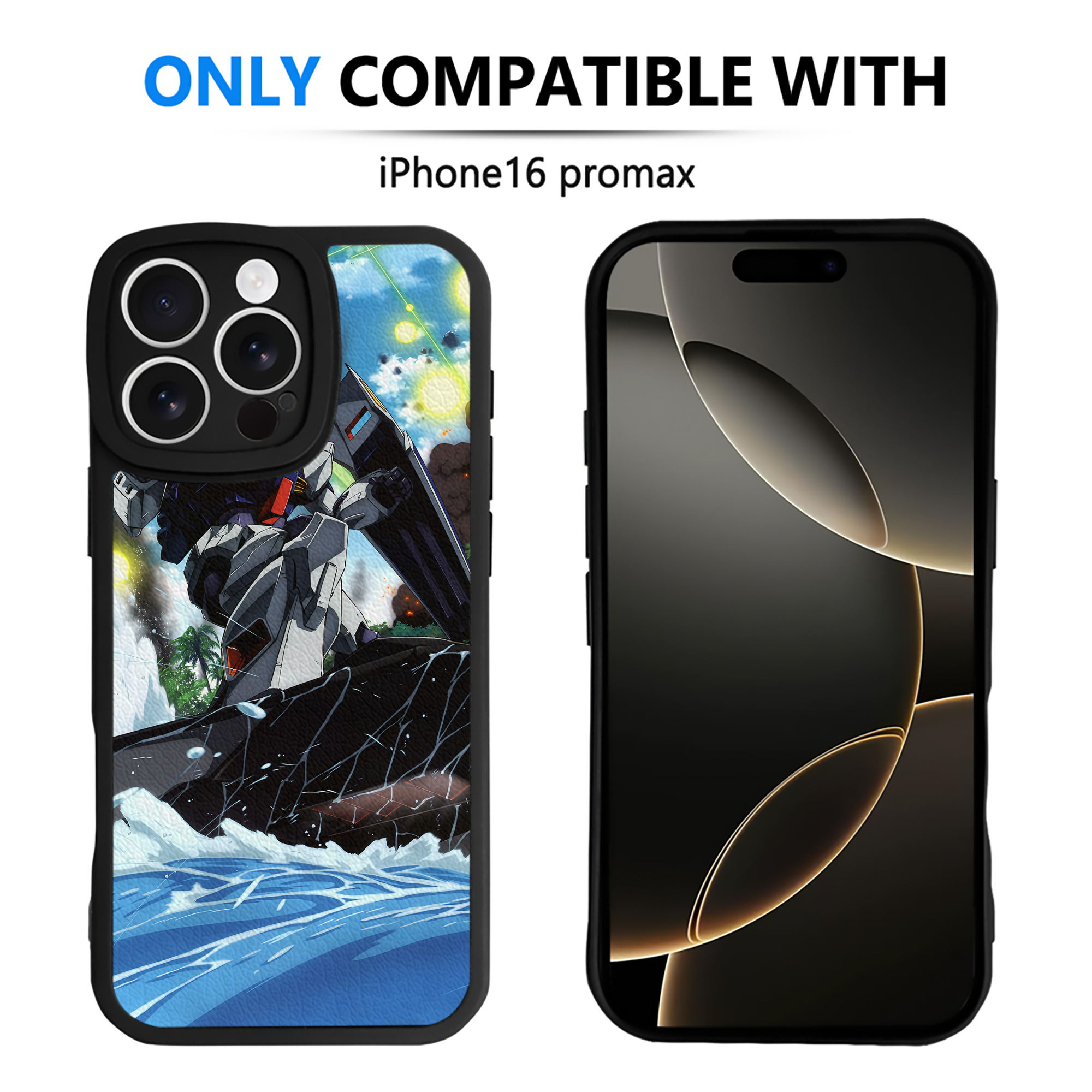 （画像用） 機動戦士ガンダム Mobile Suit Gundam 【iPhone 16シリーズ対応】シリコンスマホケース（レザー調） 材質：シリコン